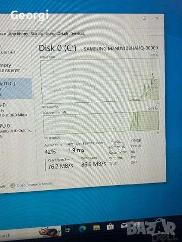 Лаптоп Dell, снимка 7 - Лаптопи за работа - 54343037