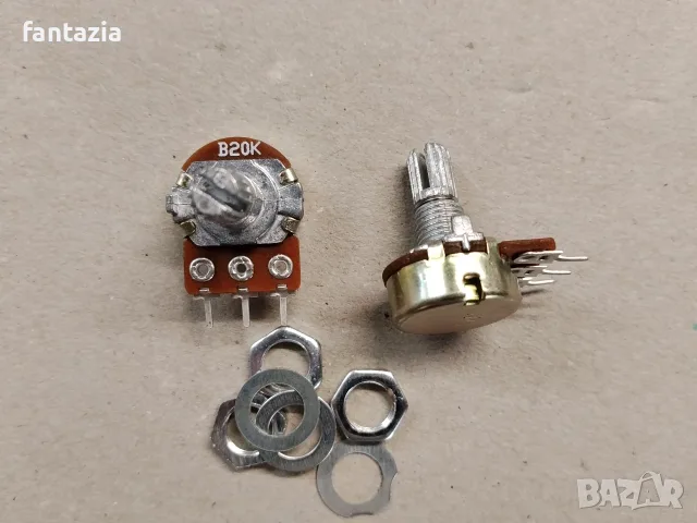 Линейни потенциометри B10K B20K единични, снимка 2 - Части и Платки - 55812256