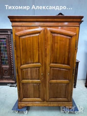 Двукрилен гардероб от дъбов масив, снимка 3 - Гардероби - 52983557