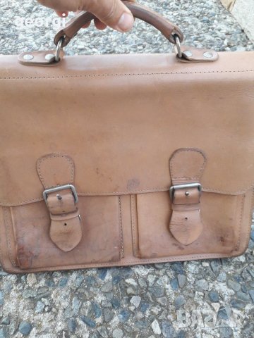 Ретро кожена чанта от естествена кожа , снимка 2 - Други стоки за дома - 30008740