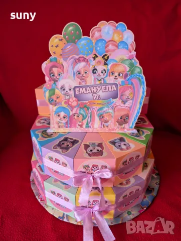 Картонена торта Блуи и Бинго, снимка 18 - Други - 48803263