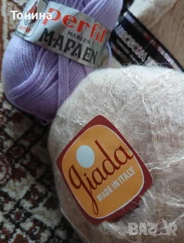 Гръцка Италианска и Българска прежда и гранчета остатъчна прежда различни видове , снимка 5 - Други - 52194196