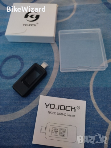 Yojock 1902C USB тестер Тип-C Волтметър Тестер за напрежение Ток 0-5A 4-30V