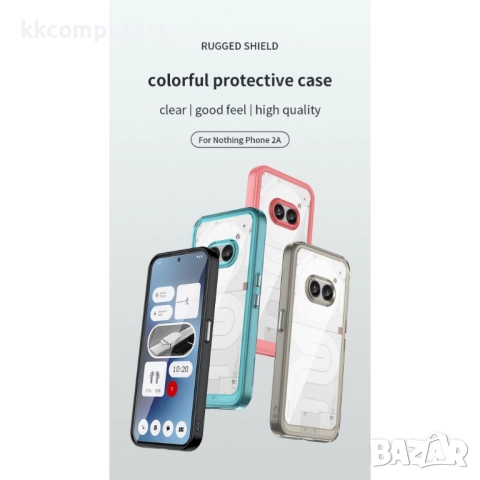 Nothing Phone (2a) Силиконов Калъф Transparent TPU и Протектор