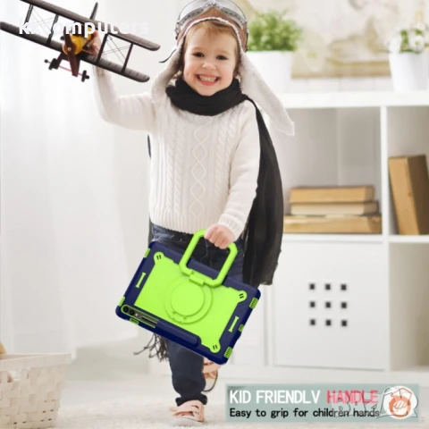 Samsung Galaxy Tab S9 FE+ / S9+ Handle Удароустойчив Калъф и Протектор, снимка 12 - Калъфи, кейсове - 51027783