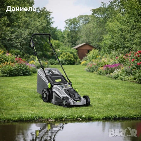 Мощна електрическа косачка за трева 2400W – 50 литра кош и 5 степени на косене, снимка 2 - Друга електроника - 53943143