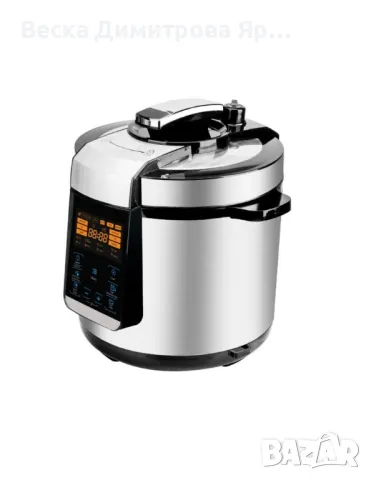 Мултикукър за готвене под налягане 1000W/6л./70kpa,LED дисплей,24 ч.таймер, снимка 2 - Мултикукъри - 48357304