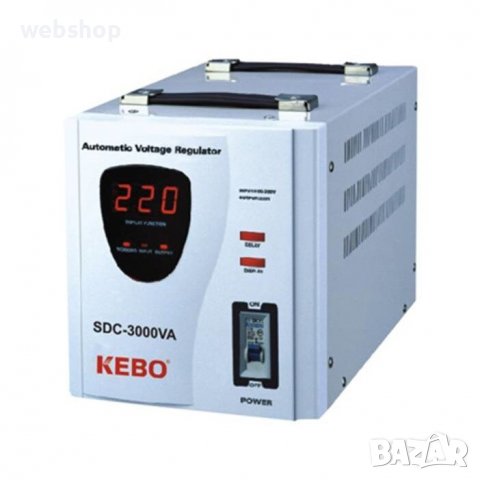 Стабилизатор на напрежение със серво мотор SDC-3000 140VAC/260VAC 220VAC 3000VA, снимка 1