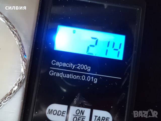 дамска сребърна гривна, снимка 6 - Гривни - 38466523