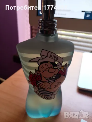 JP Gaultier Le Male eau fraiche Popeye спрян от производство , снимка 2 - Мъжки парфюми - 50208000