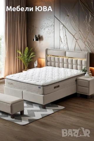 Спалня с МАТРАК метална конструкция!