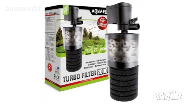 "Безплатна доставка" Вътрешен филтър AquaEL Turbo 2000, снимка 1 - Оборудване за аквариуми - 29426994