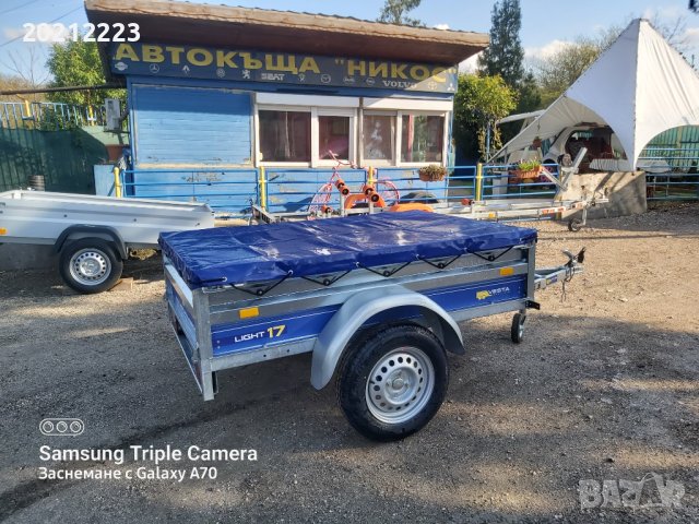 Туристическо,самосвално ремарке VESTA LIGHT 17 с плосък брезент