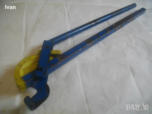 РЪЧЕН ТРЪБОГИБ 12 мм Английски уред огъване тръби LUBOT B.V.12 Старо качество масивен 61см/1,8кг, снимка 3 - Други инструменти - 47757151