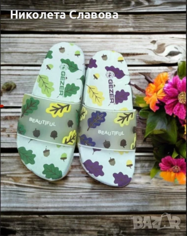 Летни дамски плажни чехли, снимка 1