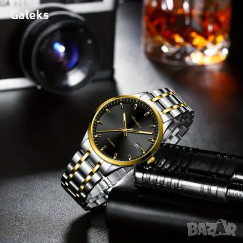 Есенна Презентация*/Луксозен, Точен и Автоматичен мъжки часовник с Камък DIANPAI*Gold!, снимка 12 - Мъжки - 49933986