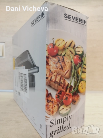 Грил скара Severin Contact Grill (KG 2394) 800W, снимка 4 - Скари - 52870403