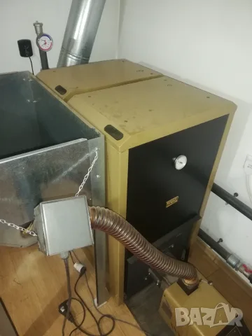 Котел на пелети 52 KW с горелка и бункер, снимка 6 - Камини - 56158213