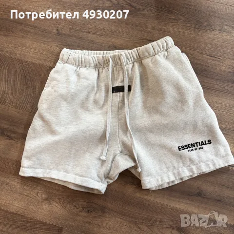 бели essentials къси панталонки