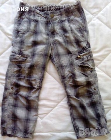 H&M панталонче/бермуди 2 в 1 за пролет-лято, размер 3-4 г./104 см., снимка 2 - Детски къси панталони - 29205585