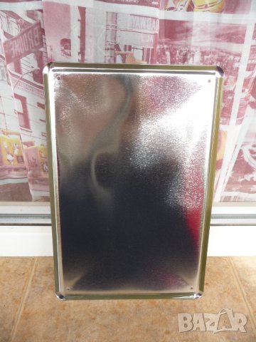 Метална табела бира халби наздраве дебело стъкло бирария, снимка 3 - Колекции - 42783103