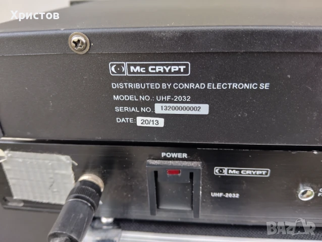 Приемници за радио-микрофони Mc Crypt, снимка 10 - Ресийвъри, усилватели, смесителни пултове - 50476503