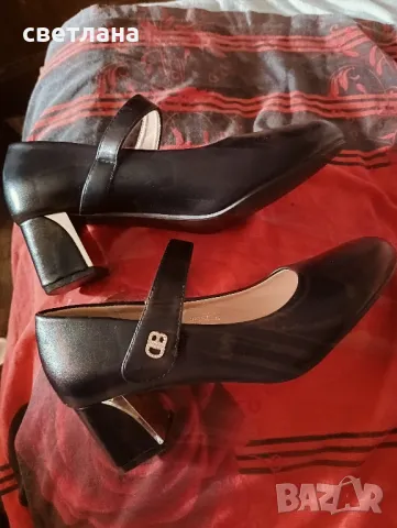 дамски обувки със златен кант на тока с лепка, снимка 5 - Маратонки - 48811814