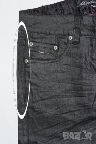 Черен памучен дамски 7/8 панталон Made for Loving - W31, снимка 4 - Панталони - 42509149