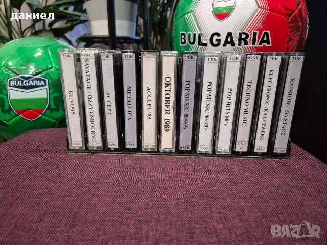 Качествени аудио касети TDK, MAXEL, SONY и HITACHI - всичките TYPE II - хромна лента с хубави записи