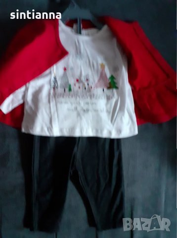 Две коледни косюмчета НОВИ 62-68 размер, снимка 4 - Комплекти за бебе - 30955303
