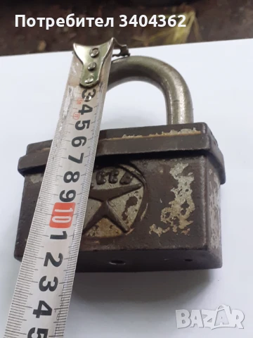 Голям стар катинар катанец СССР, снимка 4 - Антикварни и старинни предмети - 50840923