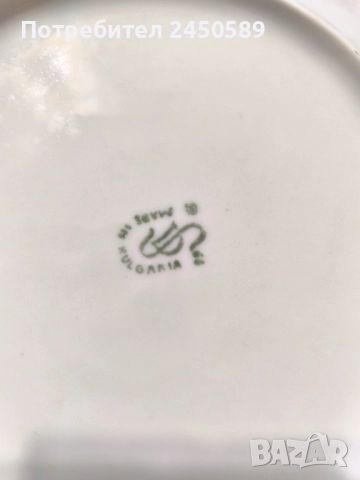 Порцеланов сервиз за хранене със златен кант 40 части, снимка 5 - Чинии - 52708156