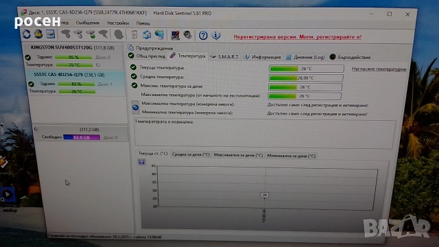 SSD NVMe 256gb SSSTC CA5-8D256-Q79, 3x4, 83%, снимка 6 - Твърди дискове - 54182477