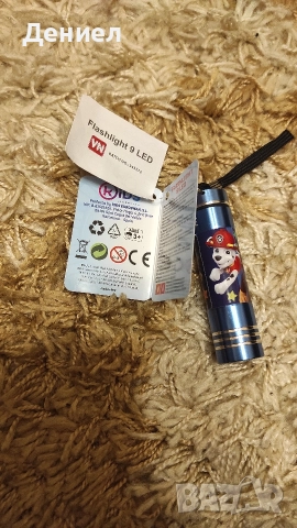 Лед фенерче с 9 диода на Пес патрул - PAW Patrol Оригинал!, снимка 3 - Електрически играчки - 52674373