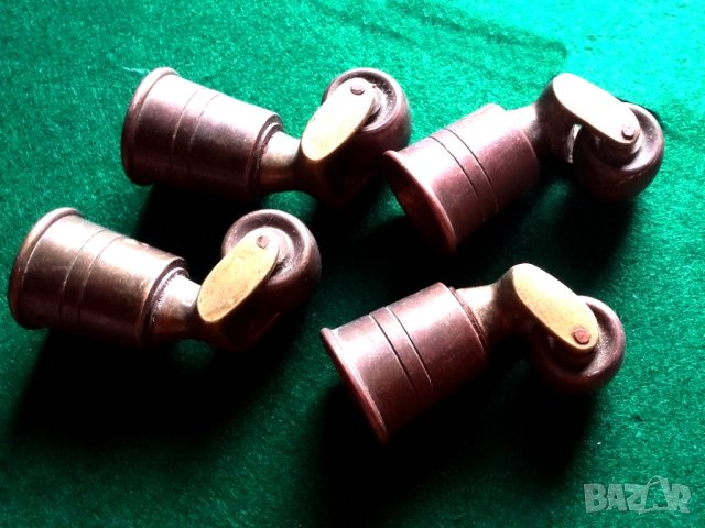 стари бронзови колела за мебел, снимка 3 - Други ценни предмети - 44291706