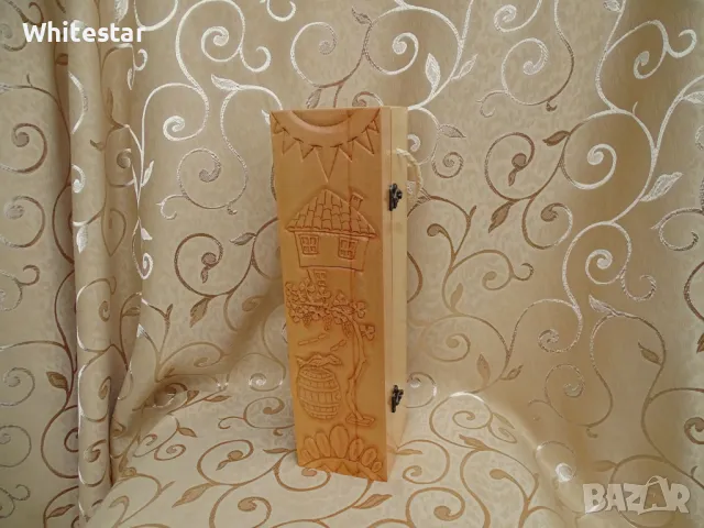 Дърворезбовани кутии за вино, снимка 5 - Декорация за дома - 47559576