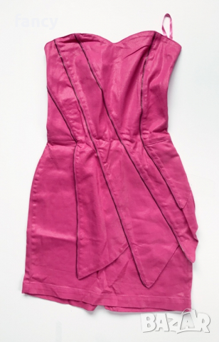 Розова къса рокля по тялото, снимка 3 - Рокли - 36404493