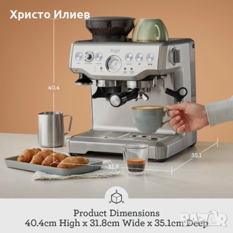 НОВА Кафемашина Sage The Barista Express с кафемелачка Еспресо машина SAGE , снимка 2 - Кафемашини - 52821799