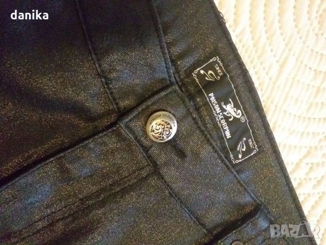 Дамски панталон с блясък М , снимка 5 - Панталони - 34453822