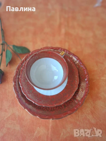 Троен порцеланов сет