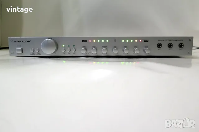 Monacor SA-230 Universal stereo mixing amplifier, снимка 5 - Ресийвъри, усилватели, смесителни пултове - 55990262