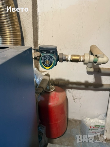 Чугунен пелетен котел Romstal 30kw използван, снимка 12 - Камини - 51869616