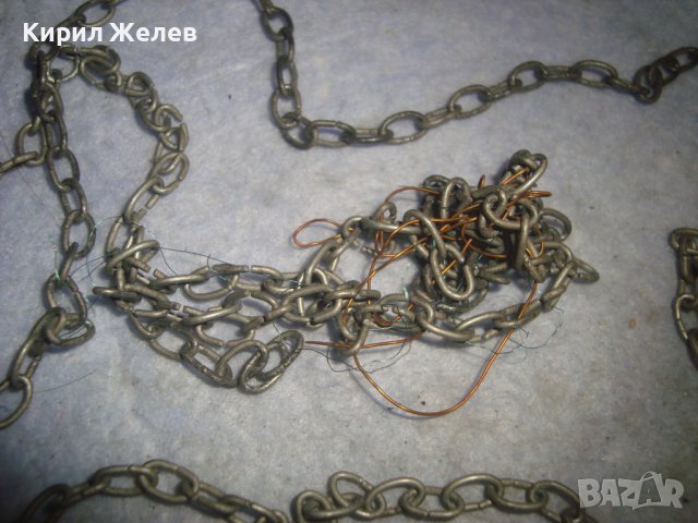 СТАРИННИ СТОМАНЕНИ СИНДЖИРЧЕТА ВЕРИЖКИ РЪЧНА РЯДКА РЕТРО ПЛЕТКА 30145, снимка 11 - Антикварни и старинни предмети - 37851490