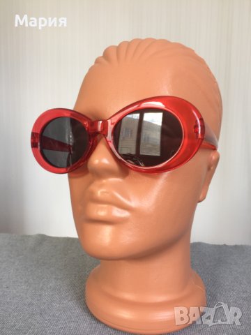 Нови Дамски Слънчеви Очила Червени Черни Прозрачни Кръгли Ретро Модел Модерни , снимка 11 - Слънчеви и диоптрични очила - 44448902