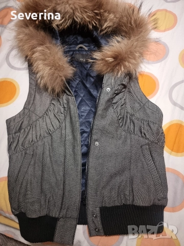 Оригинален, нов елек с естествен косъм лисица , снимка 6 - Елеци - 52975984