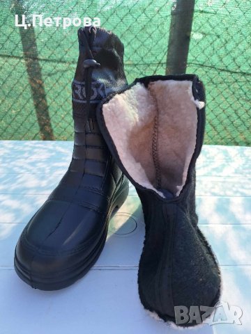 Ботуши с термо чорап за лов и риболов черен Krok, снимка 4 - Екипировка - 42782039