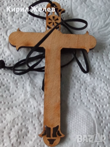 Дървен кръст 52329, снимка 2 - Антикварни и старинни предмети - 52581832