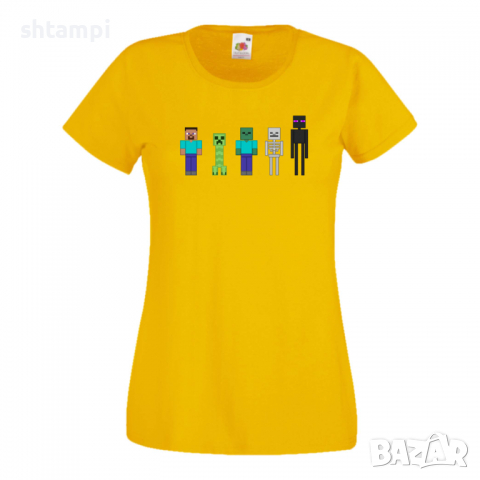 Дамска тениска Minecraft 7 майнкрафт Minecraft,Игра,Забавление,подарък,Изненада,Рожден Ден., снимка 12 - Тениски - 36520921