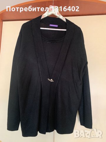 Блуза-жилетка р-р 3XL, снимка 4 - Блузи с дълъг ръкав и пуловери - 31549872