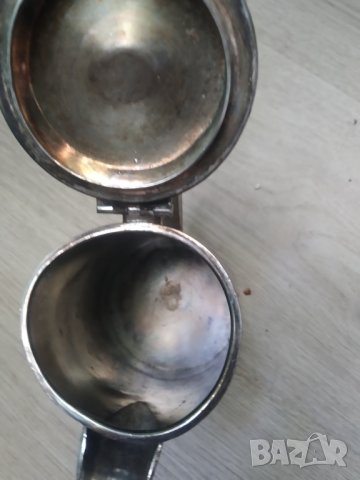 посребрена метална кана арт нуво, снимка 3 - Други ценни предмети - 39159020